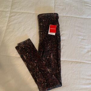Spanx Snake Mocha Leggings